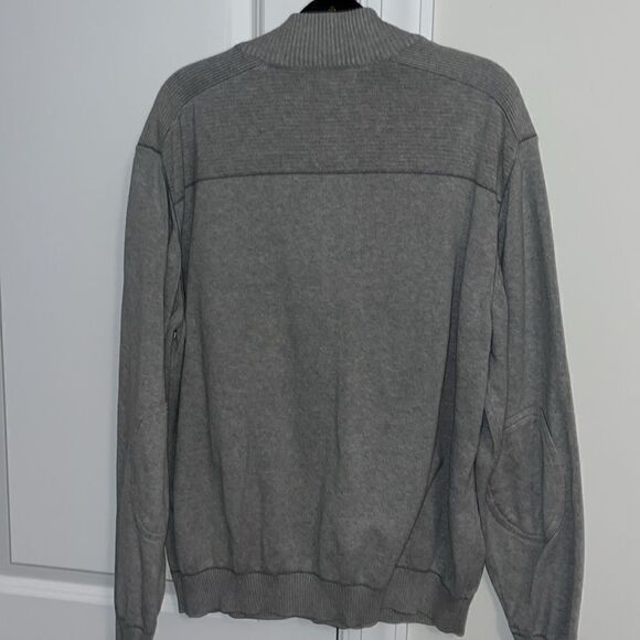 Cutter & Buck Duke Blue Devils College Golf 1/4 Zipper Crewneck Sweater Elbow L - Picture 5 of 6